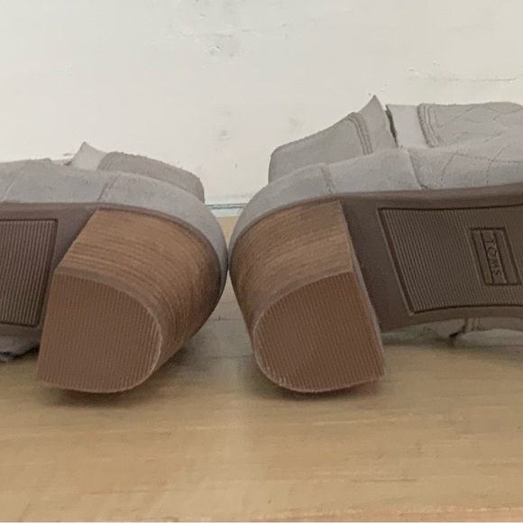 Tom’s open tied bootie with stacked heel - Picture 4 of 4